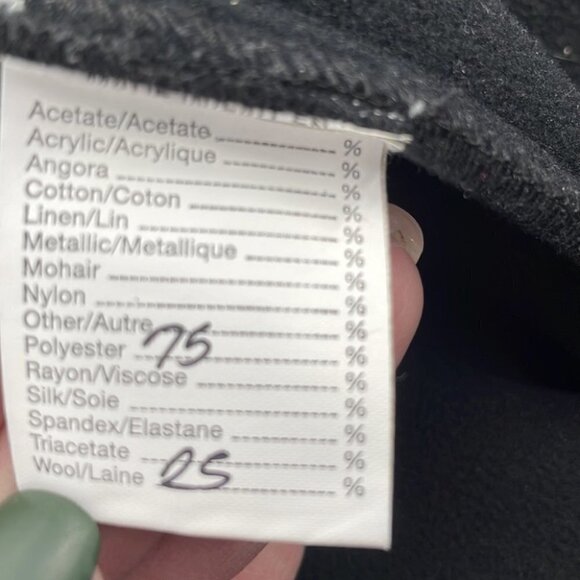 REBECCA King asymmetrical button jack sweater button wool blend minimalist sz S - Picture 8 of 14